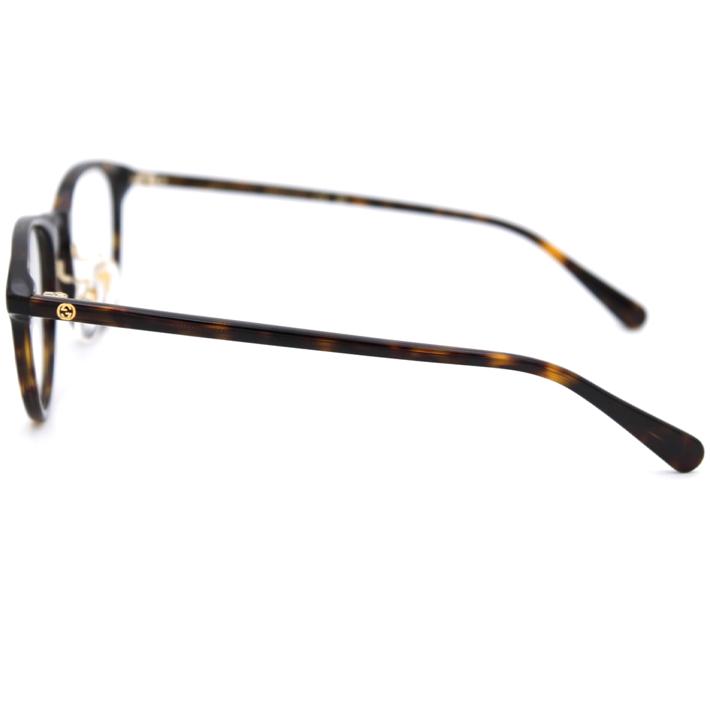 GUCCI | 細邊工藝風波士頓框眼鏡 |玳瑁棕