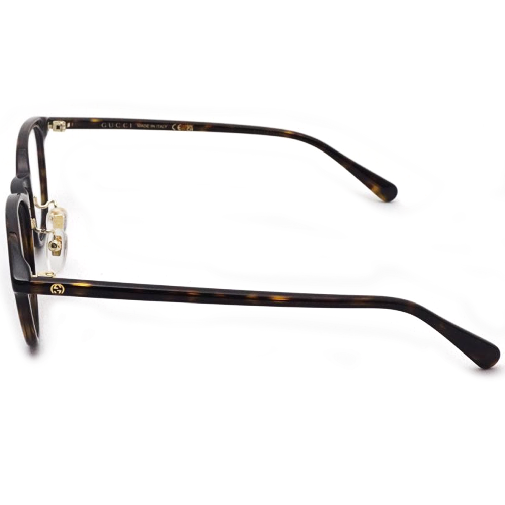 GUCCI | 細邊工藝風波士頓框眼鏡 |玳瑁棕