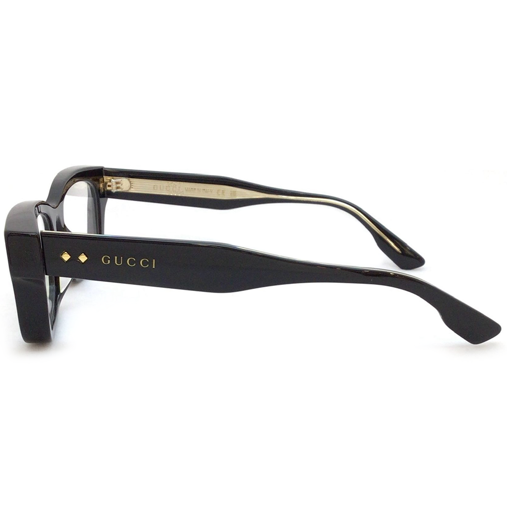 GUCCI | 密探粗黑長方框眼鏡 |冒險黑
