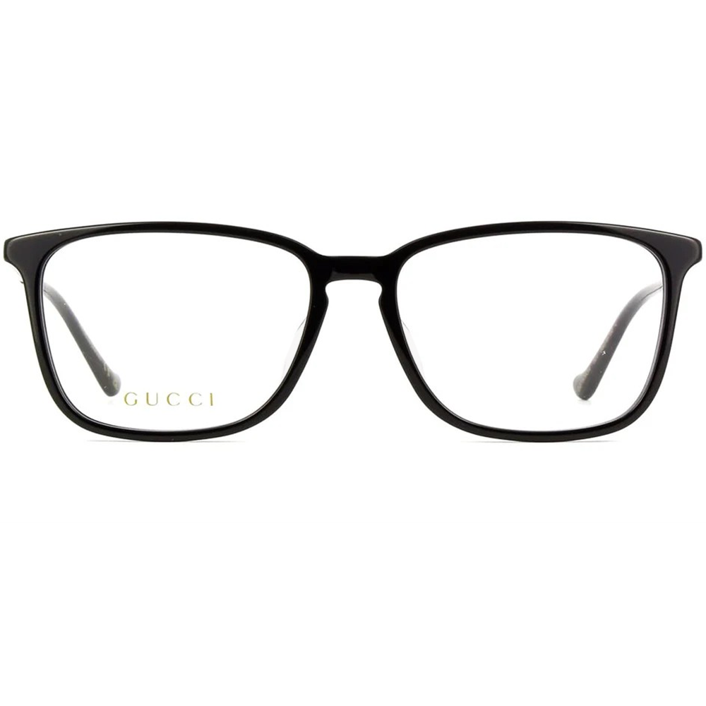 GUCCI | 沉著冷靜方框眼鏡 | 黑/金