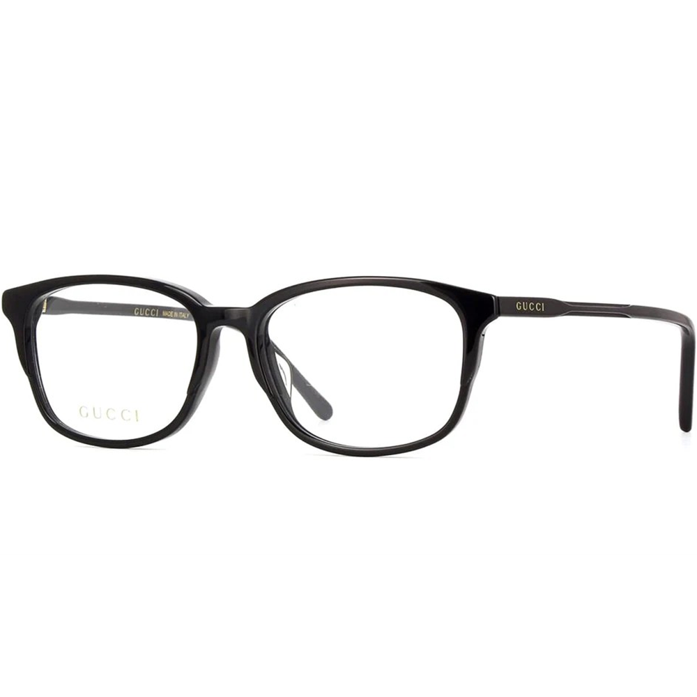 GUCCI | 休閒自然方框細邊眼鏡 |炭晶黑