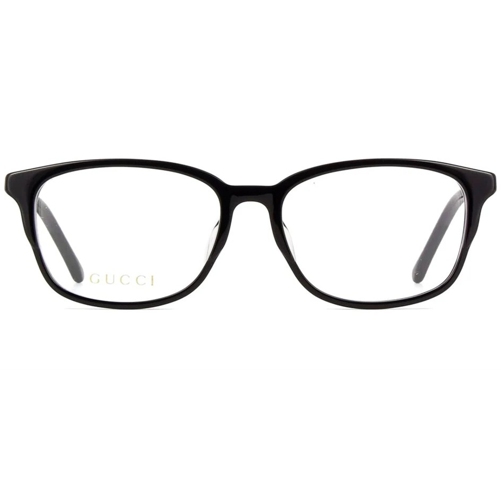 GUCCI | 休閒自然方框細邊眼鏡 |炭晶黑