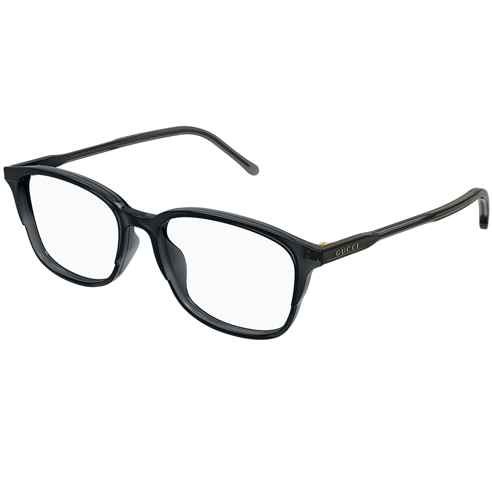 GUCCI | 休閒自然方框細邊眼鏡 |炭晶灰
