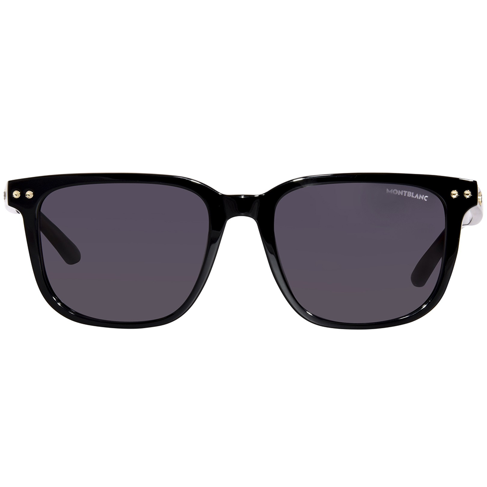 MONTBLANC | 雅仕之選長方框太陽眼鏡 | 尊榮黑