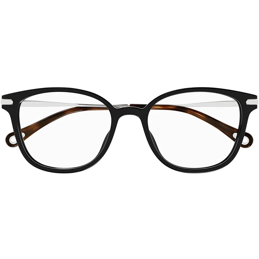 CHLOE | 漫步詩間方框眼鏡 | 黑銀 /琥珀