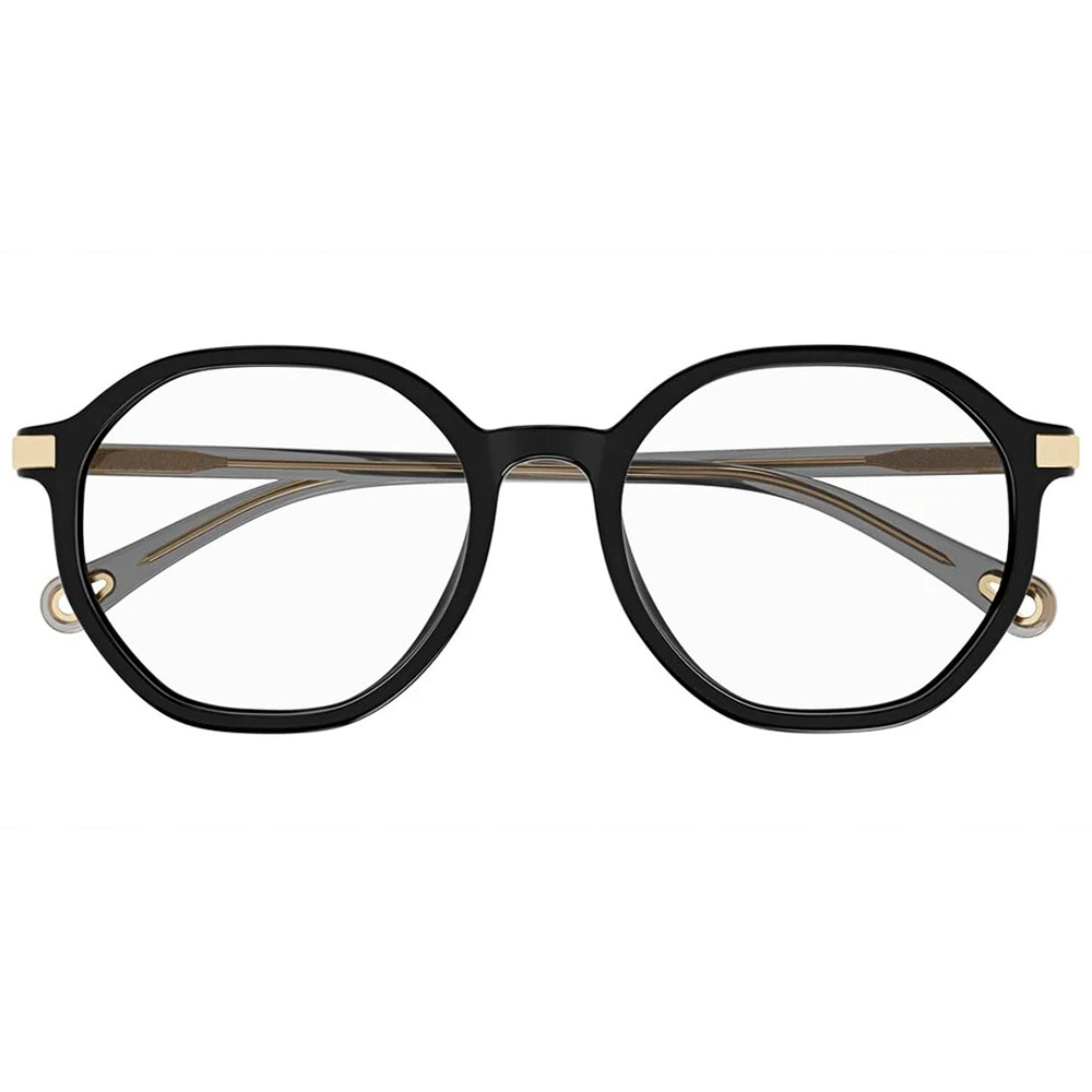 CHLOE | 金工匠藝多邊框眼鏡 | 文青黑/灰金
