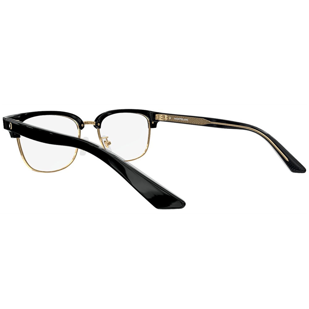 MONTBLANC | 巔峰金影眉框眼鏡 | 高雅黑金