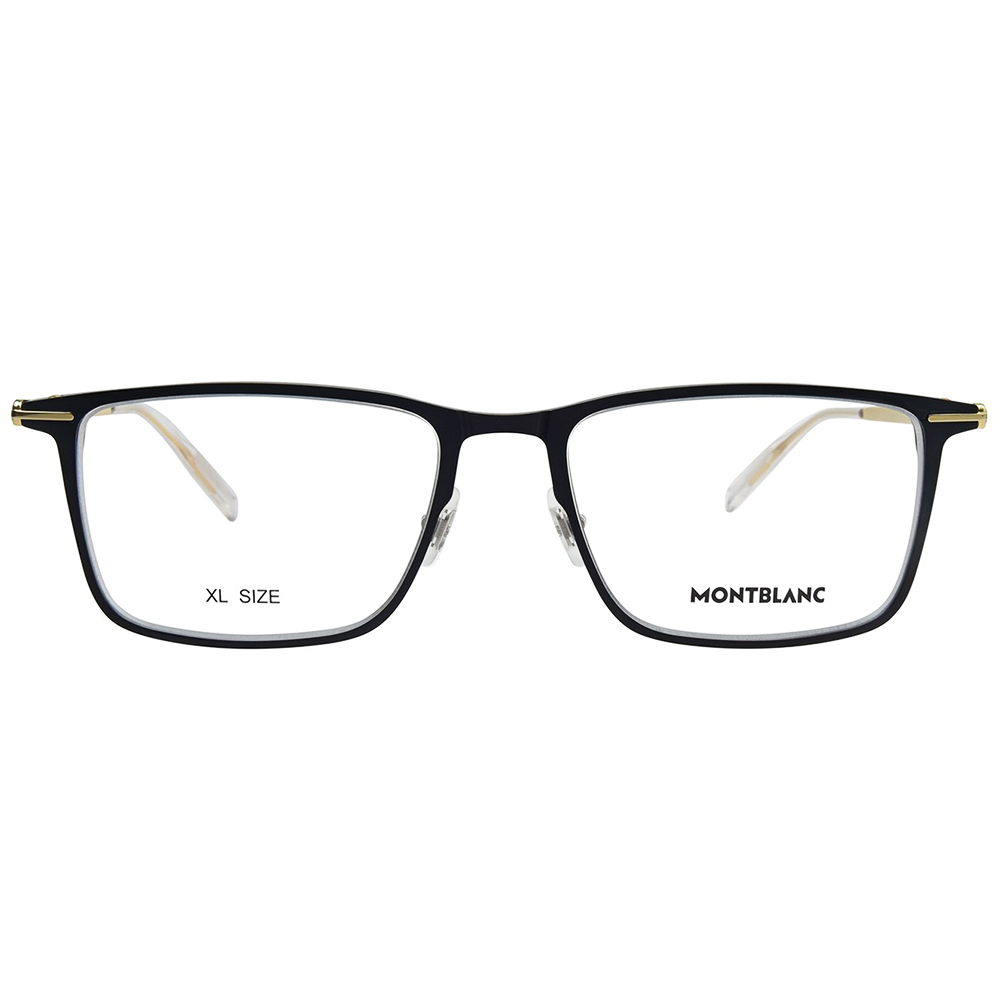 MONTBLANC | 奢雅遺韻長方框眼鏡 | 質感黑金