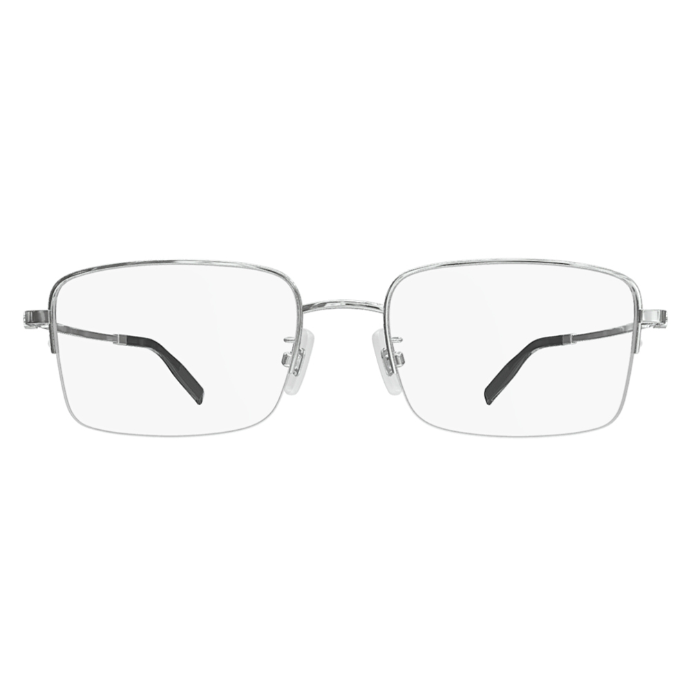 MONTBLANC | 月影銀河長方框眼鏡 | 晶透銀