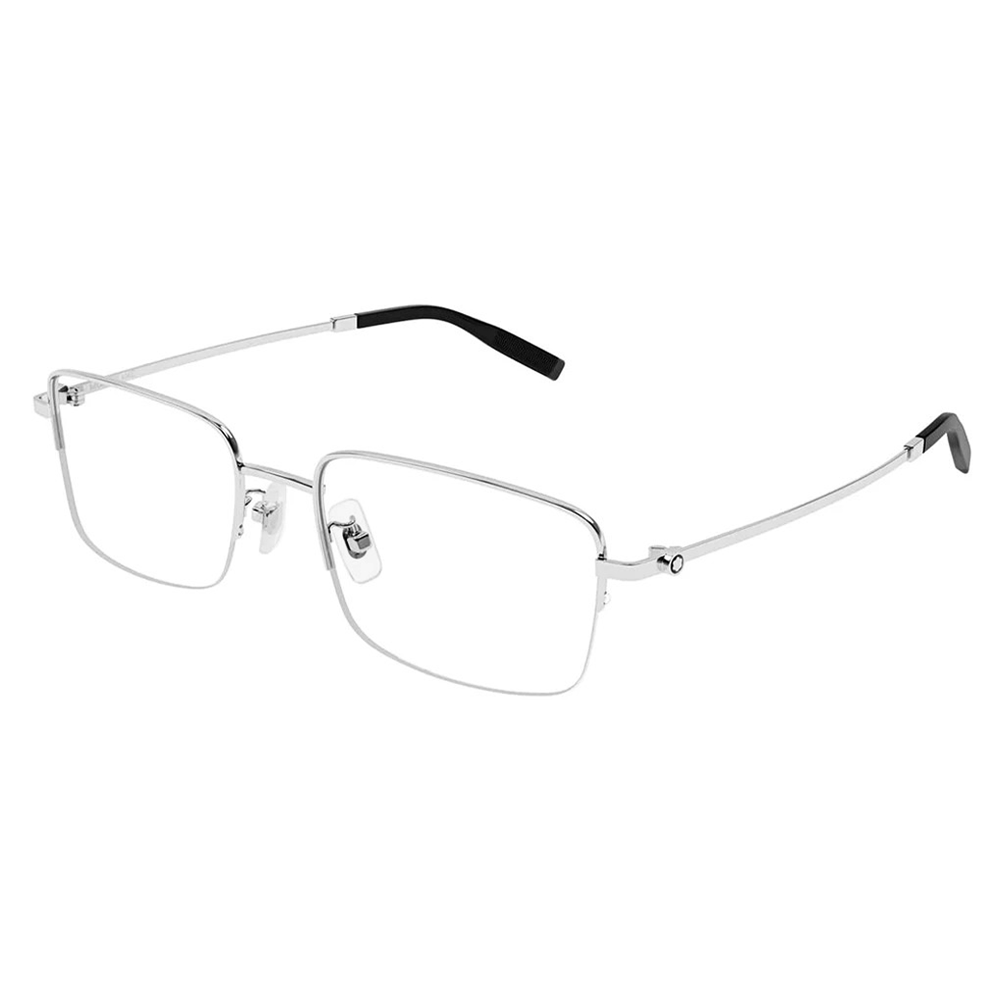 MONTBLANC | 月影銀河長方框眼鏡 | 晶透銀