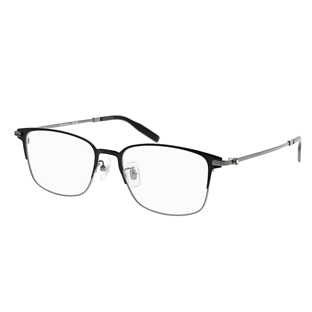 MONTBLANC | 藝術寂語長方框眼鏡 |漸層黑銀