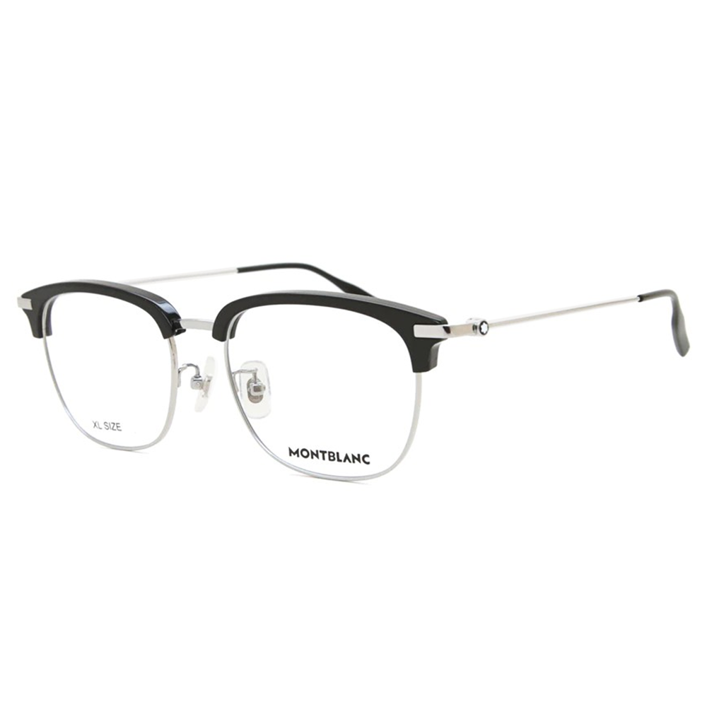 MONTBLANC | 知性星韻眉框眼鏡 | 文藝黑/銀