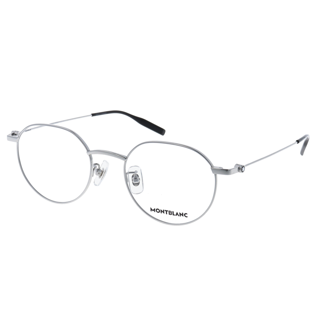 MONTBLANC | 輕文藝風多邊框眼鏡 | 靜謐銀