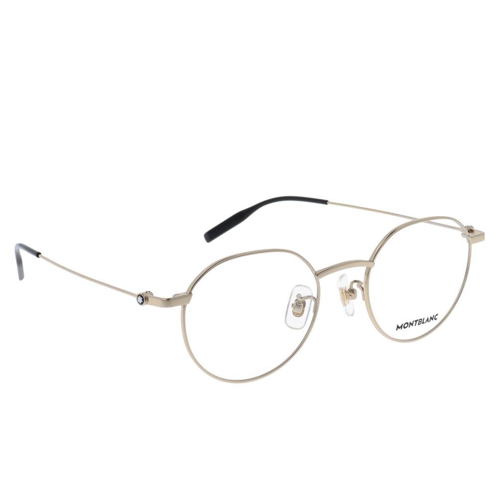 MONTBLANC | 輕文藝風多邊框眼鏡 | 靜謐金