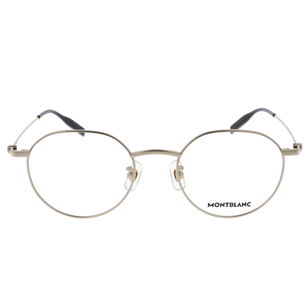 MONTBLANC | 輕文藝風多邊框眼鏡 | 靜謐金