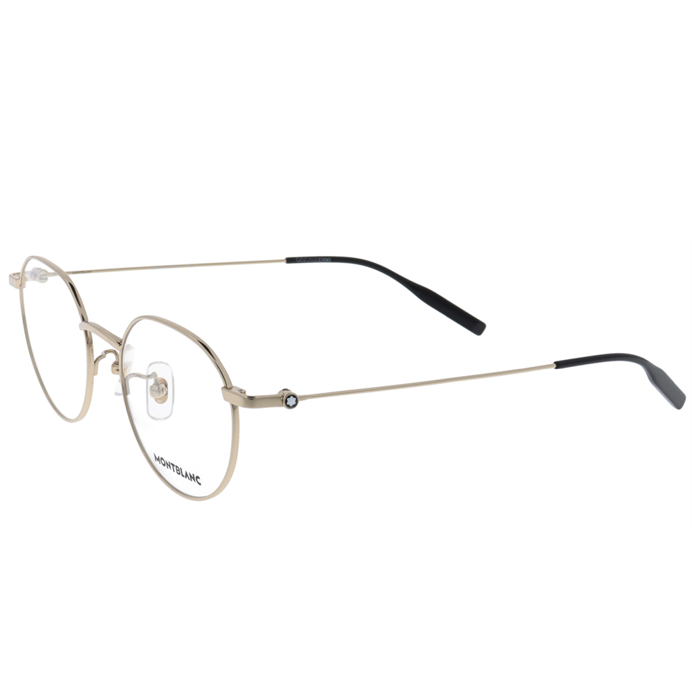 MONTBLANC | 輕文藝風多邊框眼鏡 | 靜謐金