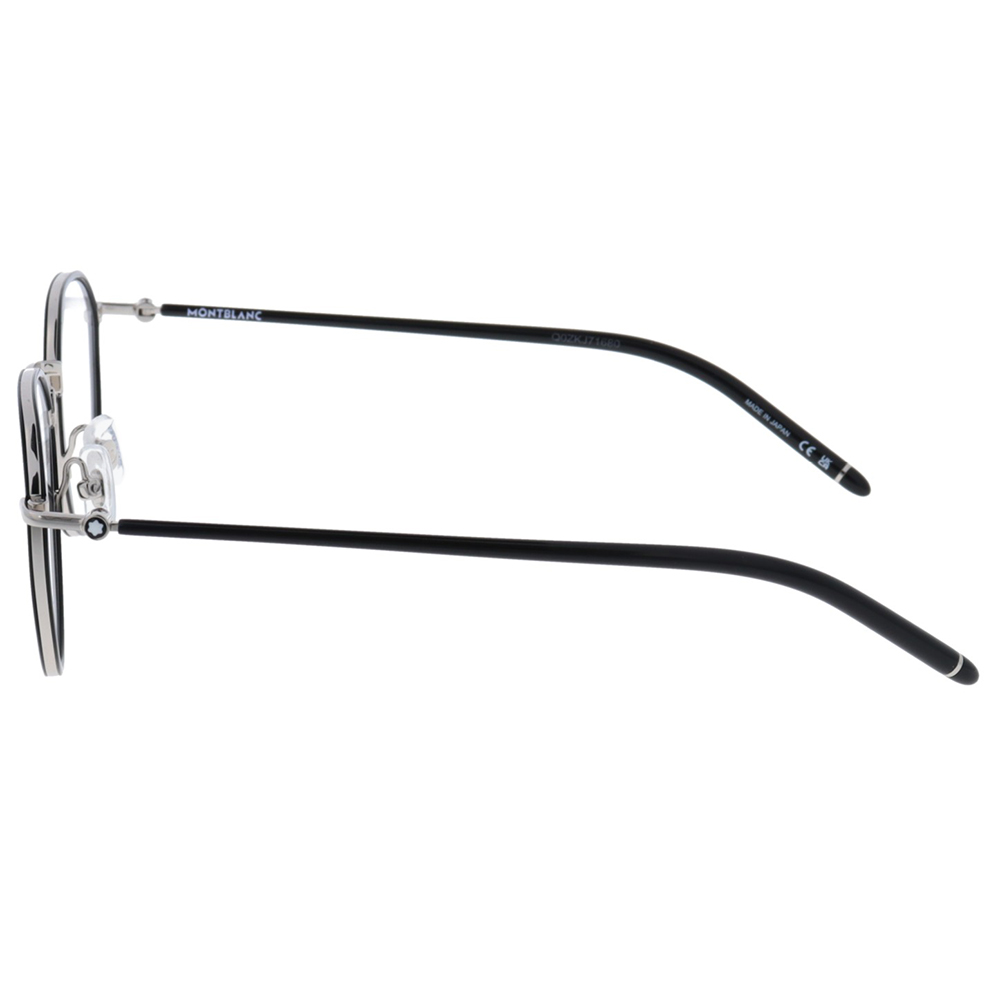 MONTBLANC | 逸韻華光細圓框眼鏡 | 質感黑銀