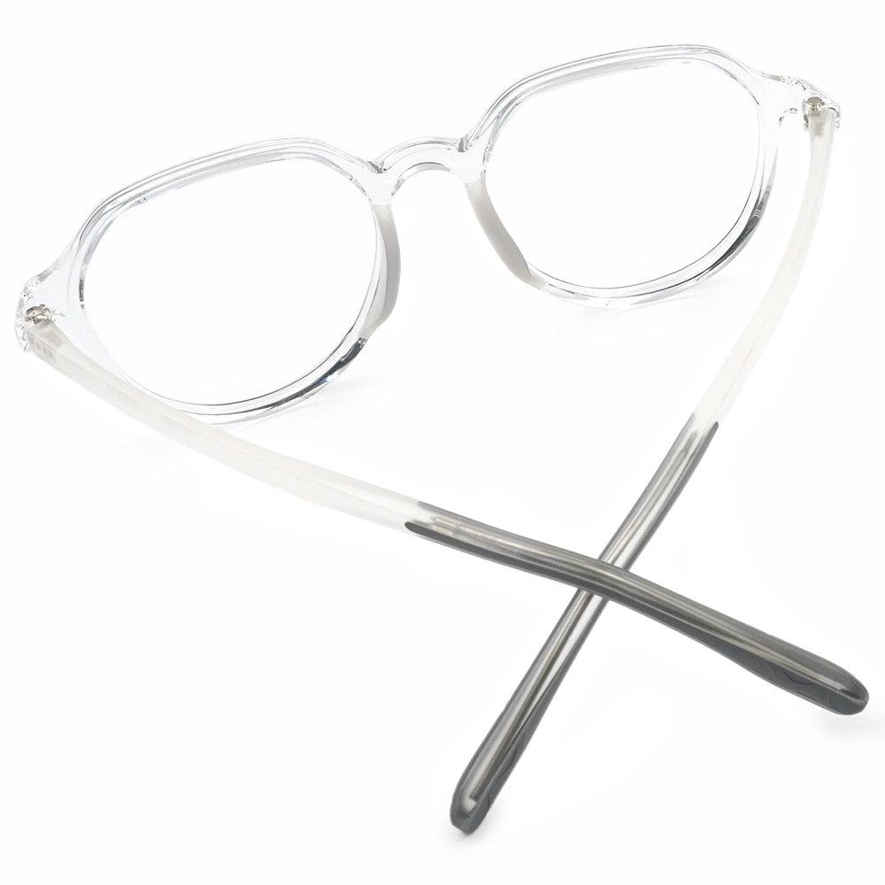 FORECO | 簡約小巧圓框眼鏡 | 清透白/灰