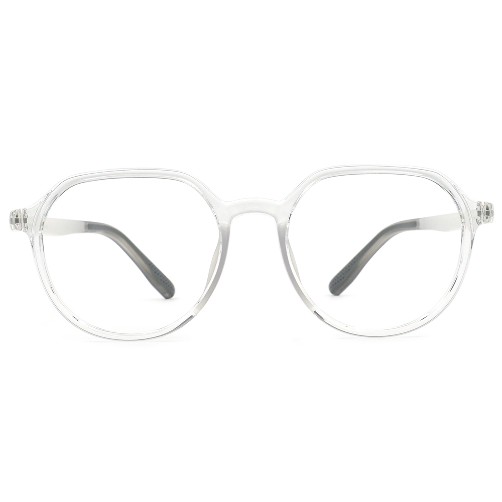 FORECO | 簡約小巧圓框眼鏡 | 清透白/灰