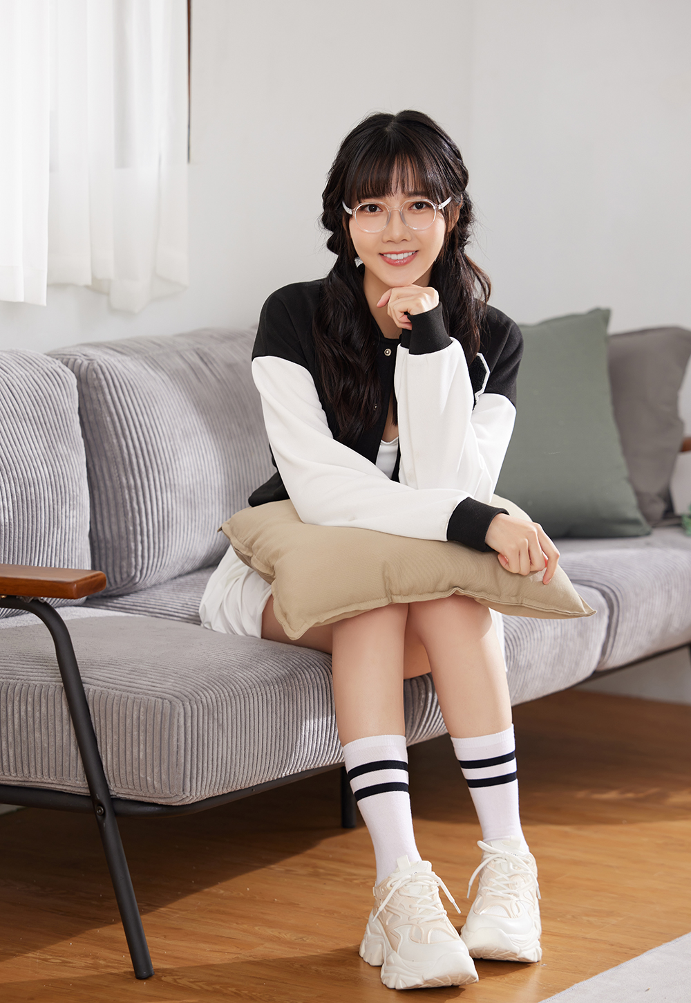 FORECO | 簡約小巧圓框眼鏡 | 清透白/灰