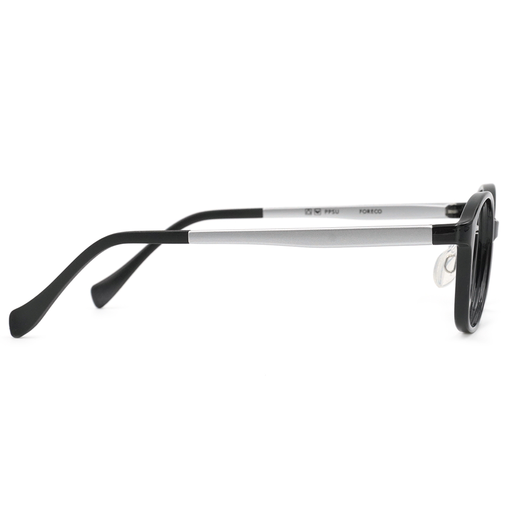 FORECO | 現代極簡長方框眼鏡 | 爵士黑