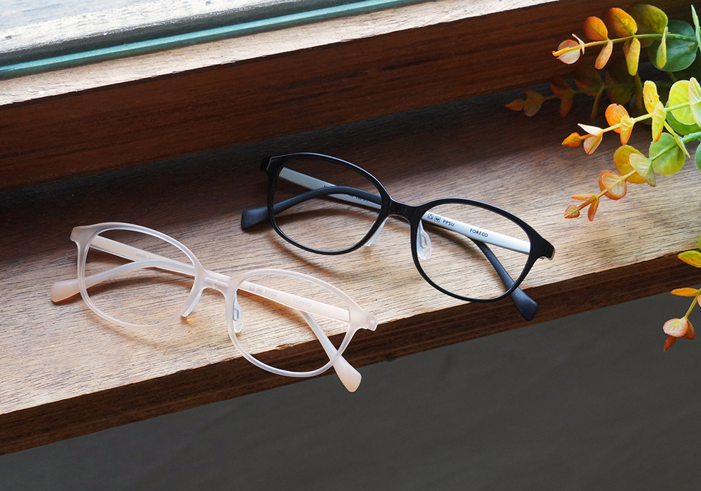 FORECO | 現代極簡長方框眼鏡 | 低調透橘