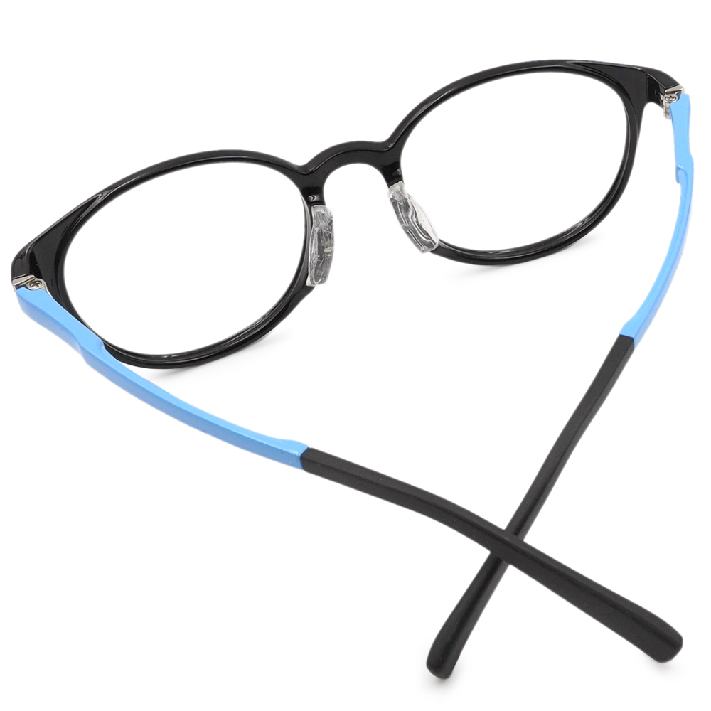 FORECO | 趣味拼接長方框眼鏡 | 經典黑/藍