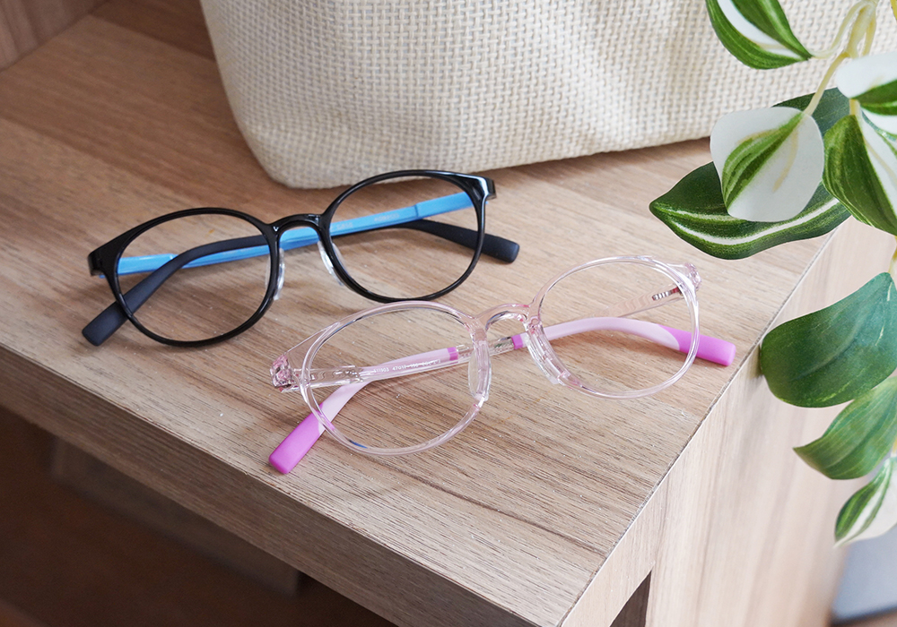 FORECO | 趣味拼接長方框眼鏡 | 經典黑/藍