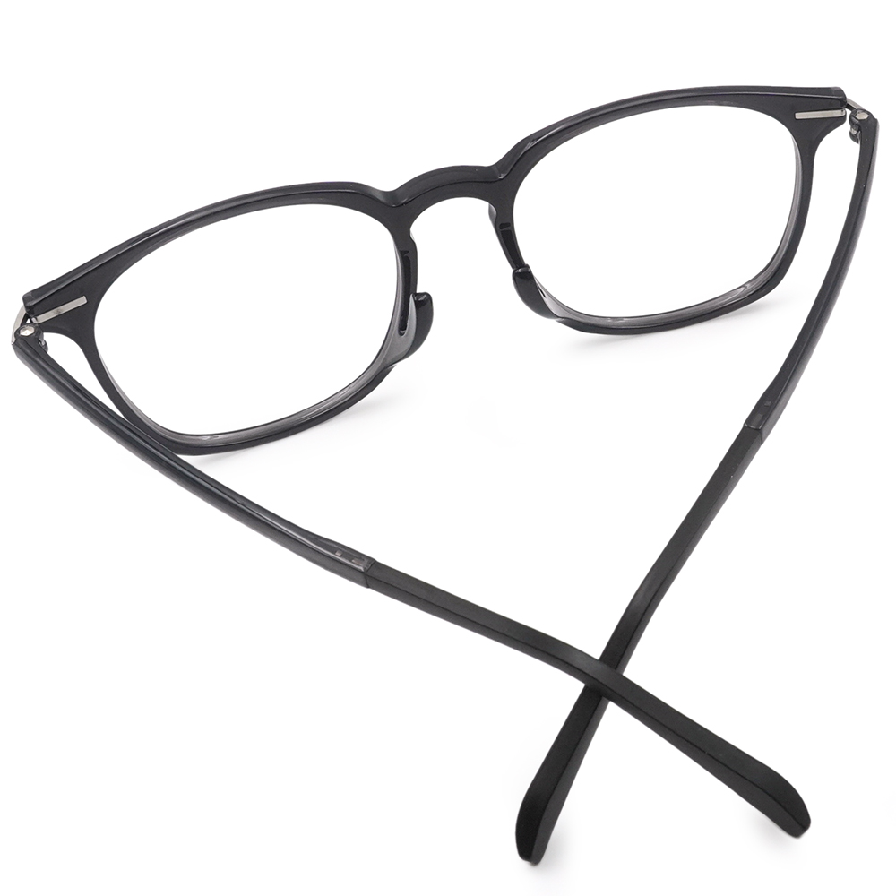 FORECO | 大方寬厚方框眼鏡 | 簡單黑