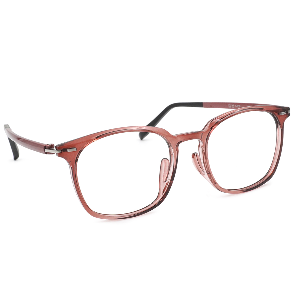 FORECO | 大方寬厚方框眼鏡 | 透黑紅