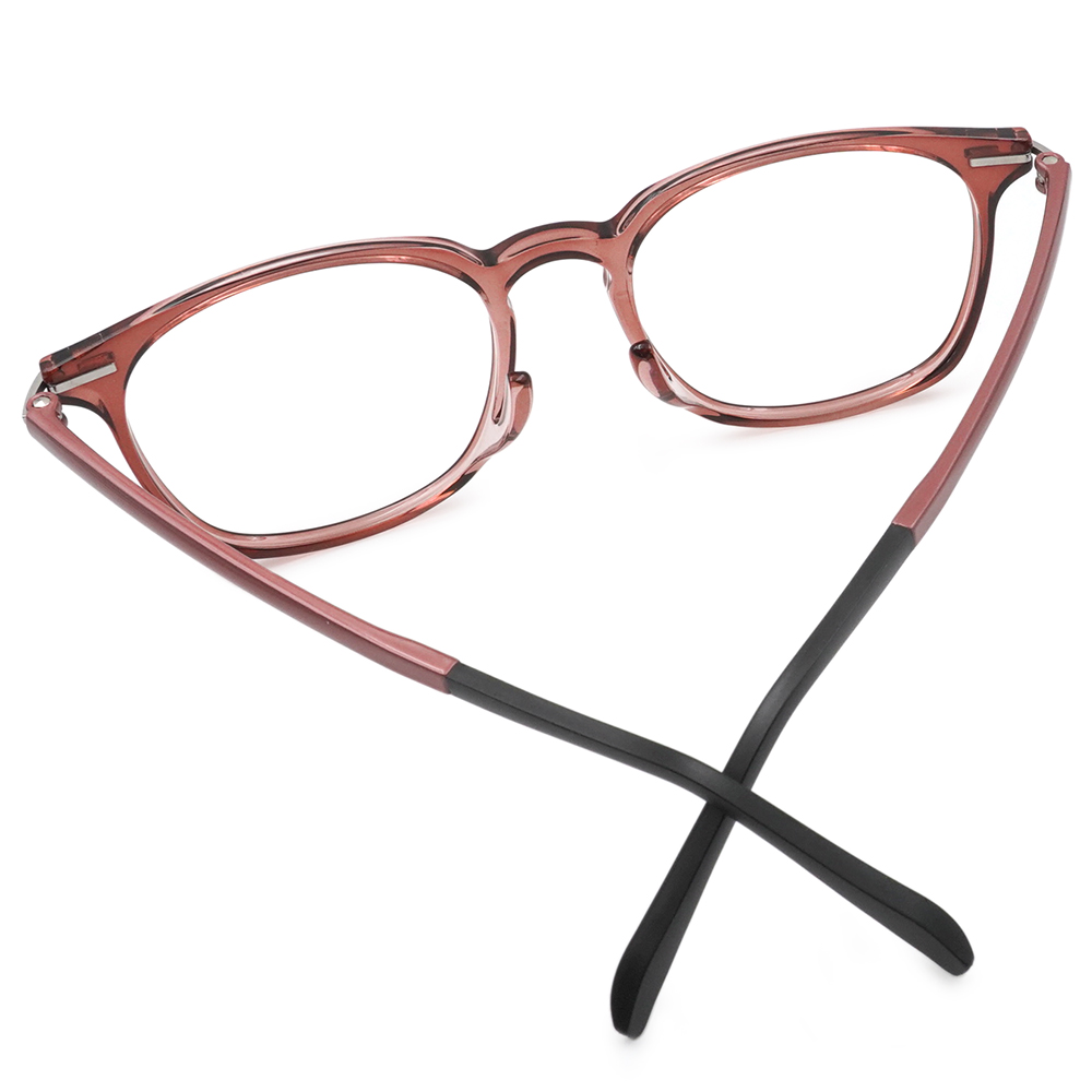 FORECO | 大方寬厚方框眼鏡 | 透黑紅