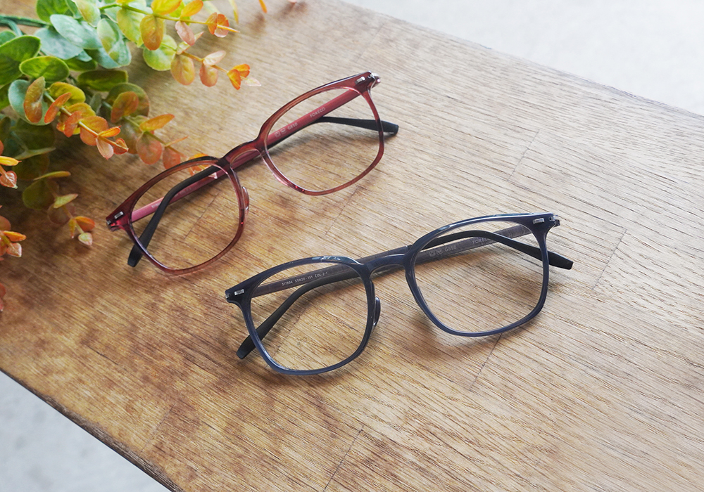 FORECO | 大方寬厚方框眼鏡 | 透黑紅