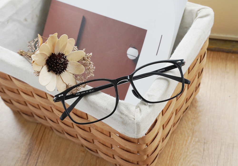 FORECO | 平凡自信長方框眼鏡 | 耀眼黑