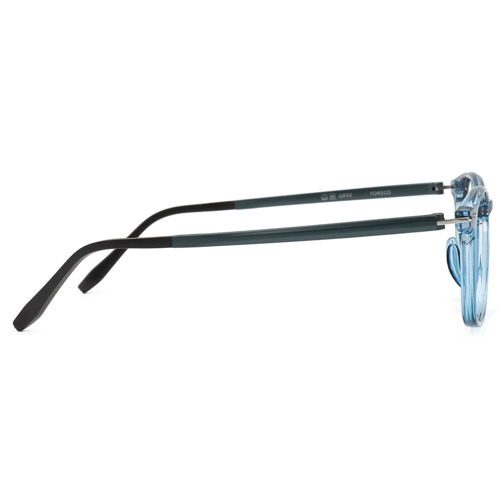FORECO | 平凡自信長方框眼鏡 | 海洋藍/黑