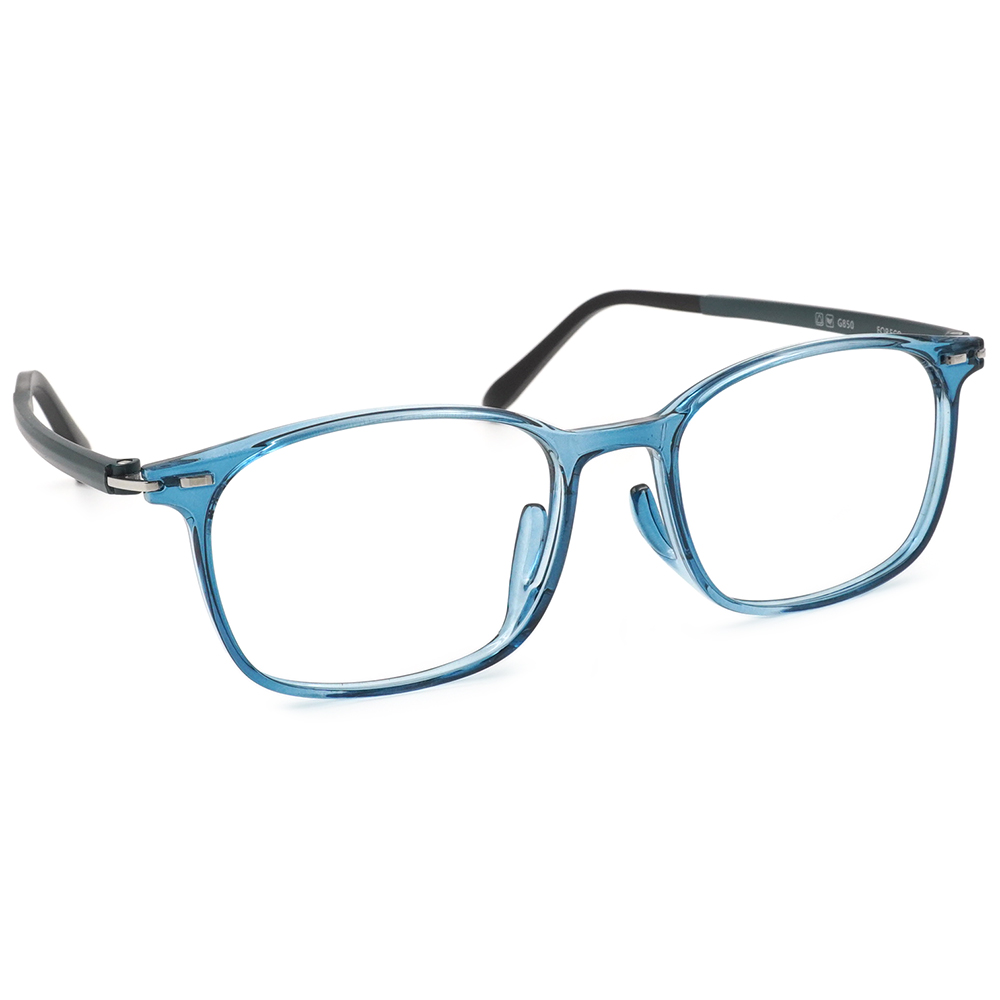 FORECO | 平凡自信長方框眼鏡 | 海洋藍/黑