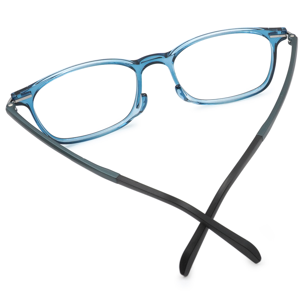 FORECO | 平凡自信長方框眼鏡 | 海洋藍/黑