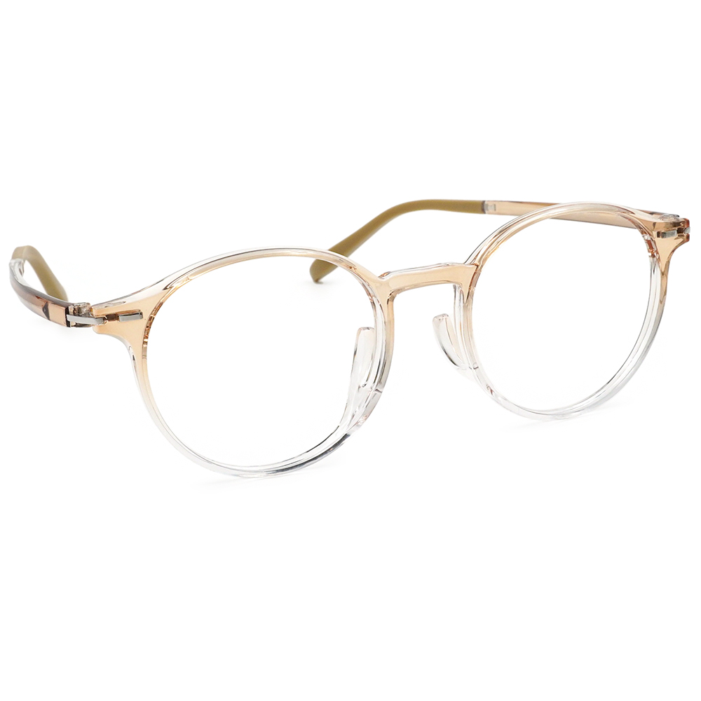 FORECO | 日系質感圓框眼鏡 | 冰透咖
