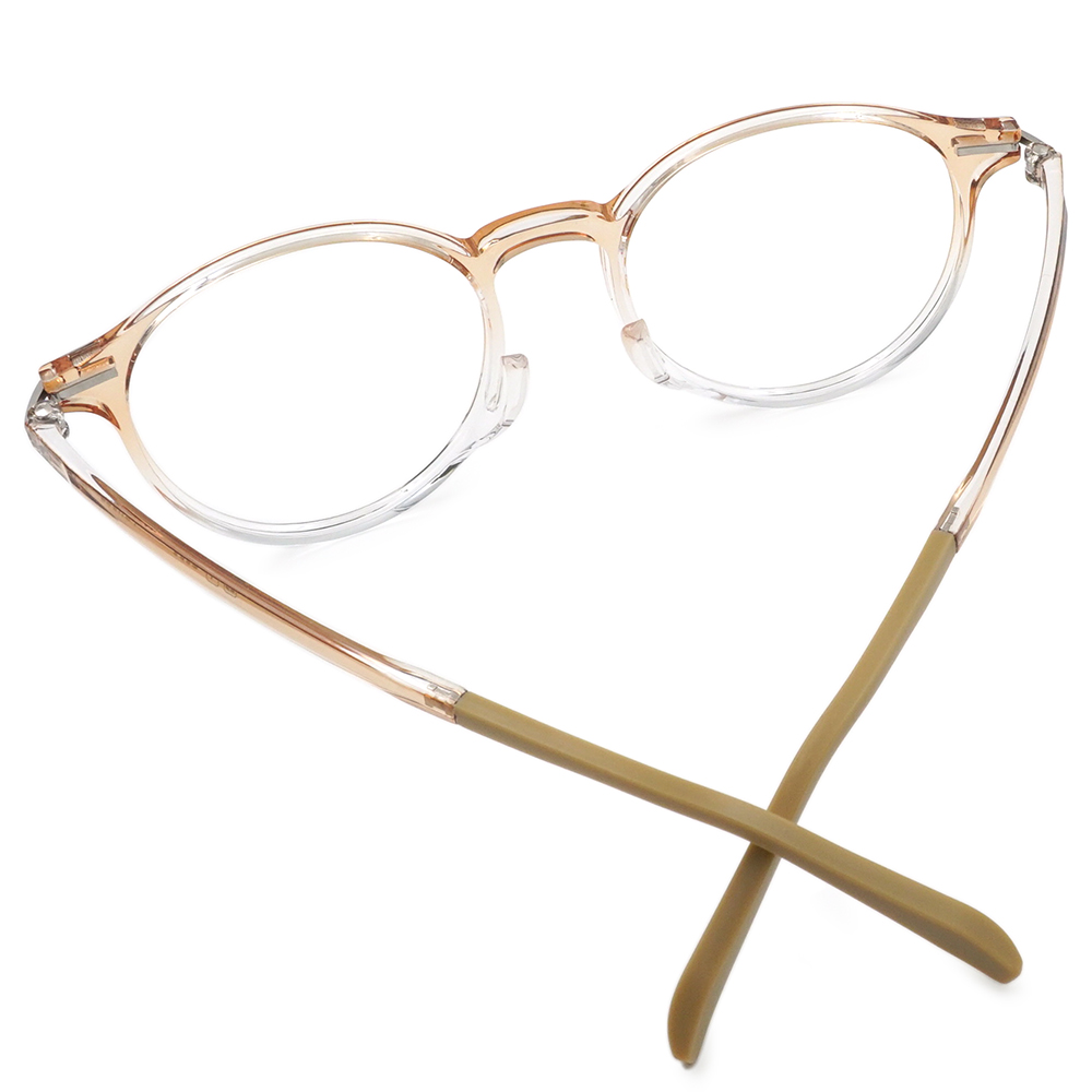 FORECO | 日系質感圓框眼鏡 | 冰透咖