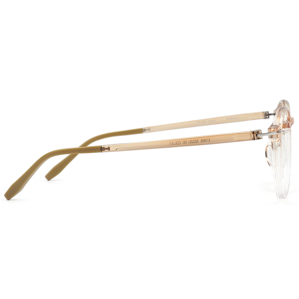 FORECO | 日系質感圓框眼鏡 | 冰透咖