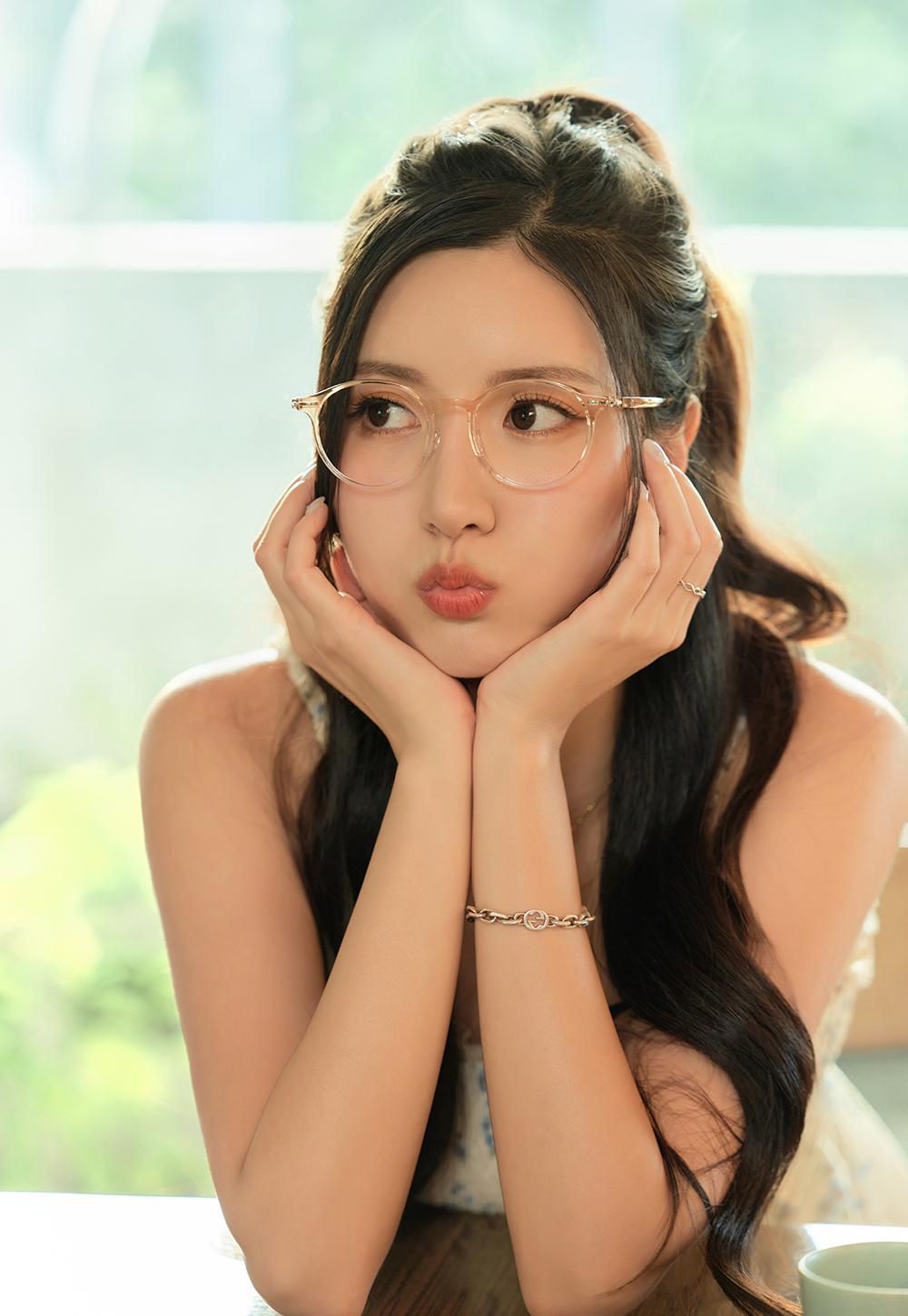 FORECO | 日系質感圓框眼鏡 | 冰透咖