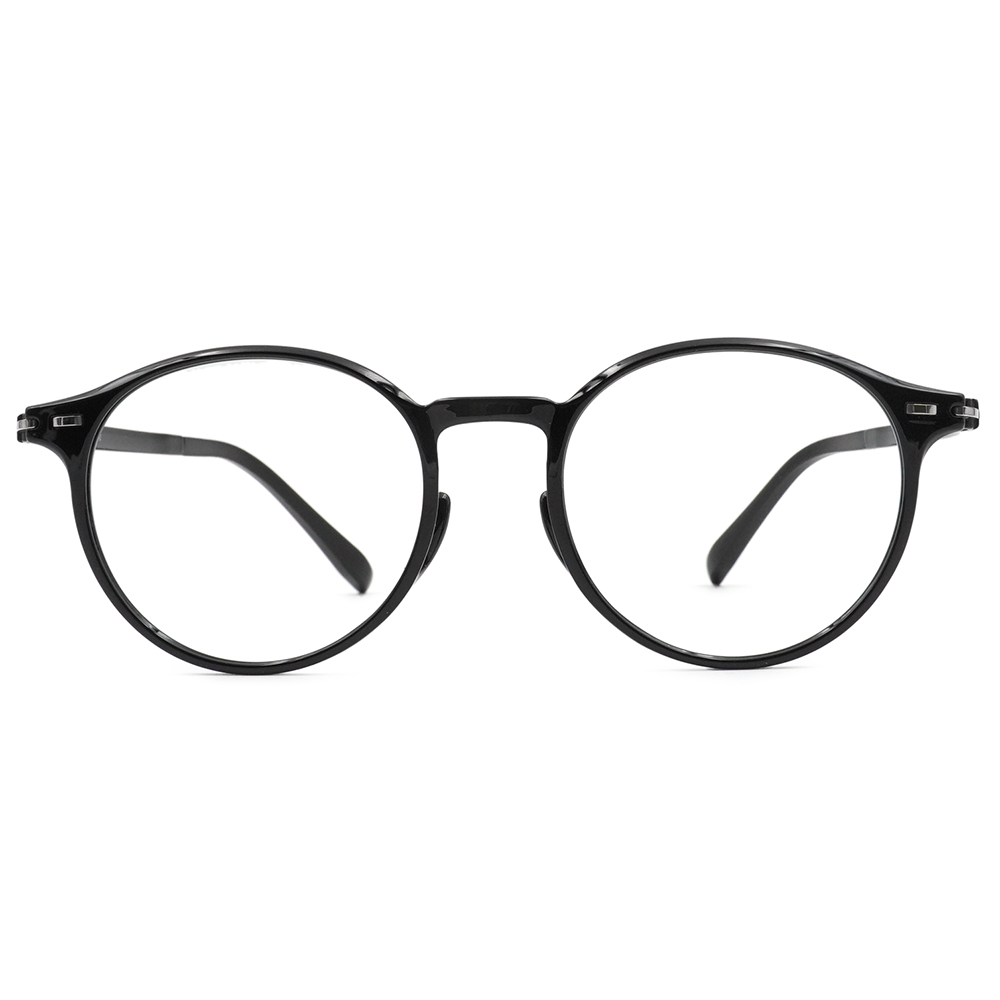 FORECO | 日系質感圓框眼鏡 | 亮面黑