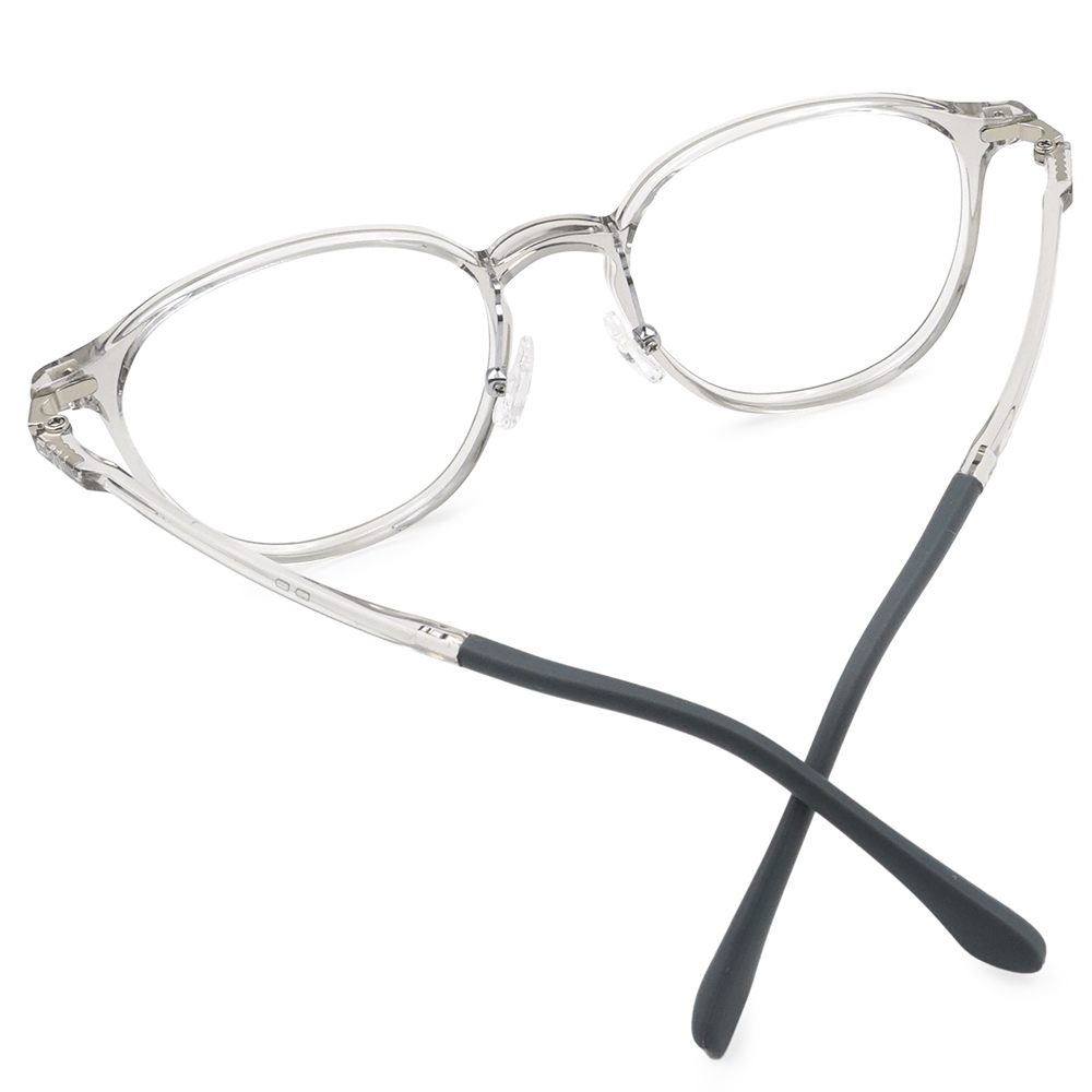 FORECO | 舒適愜意圓框眼鏡 | 晶瑩透/灰