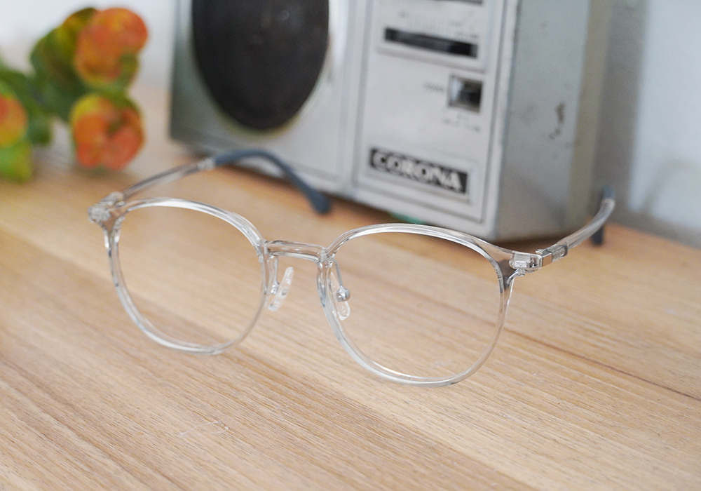 FORECO | 舒適愜意圓框眼鏡 | 晶瑩透/灰