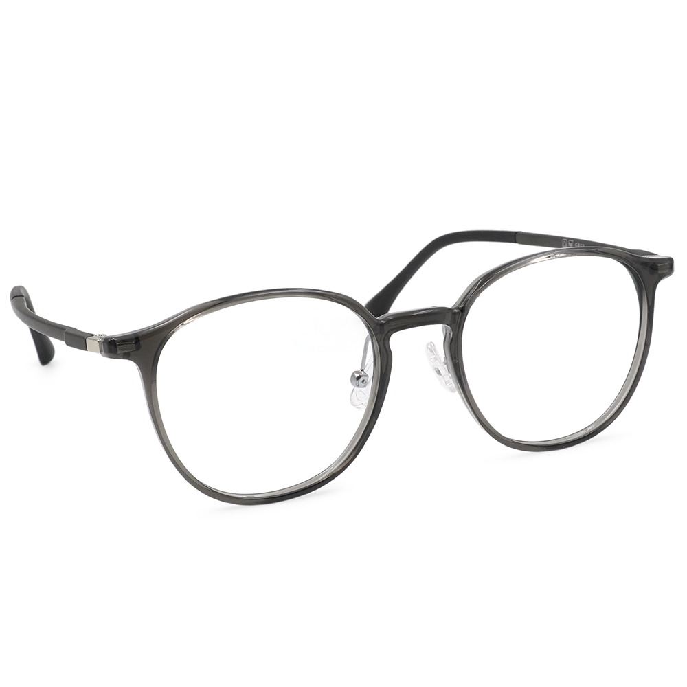 FORECO | 舒適愜意圓框眼鏡 | 晶瑩黑灰