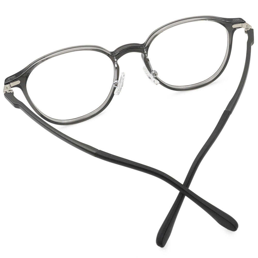 FORECO | 舒適愜意圓框眼鏡 | 晶瑩黑灰