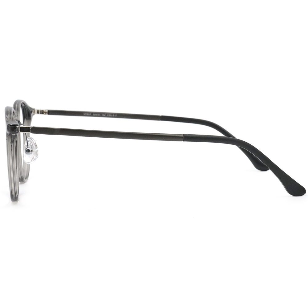 FORECO | 舒適愜意圓框眼鏡 | 晶瑩黑灰