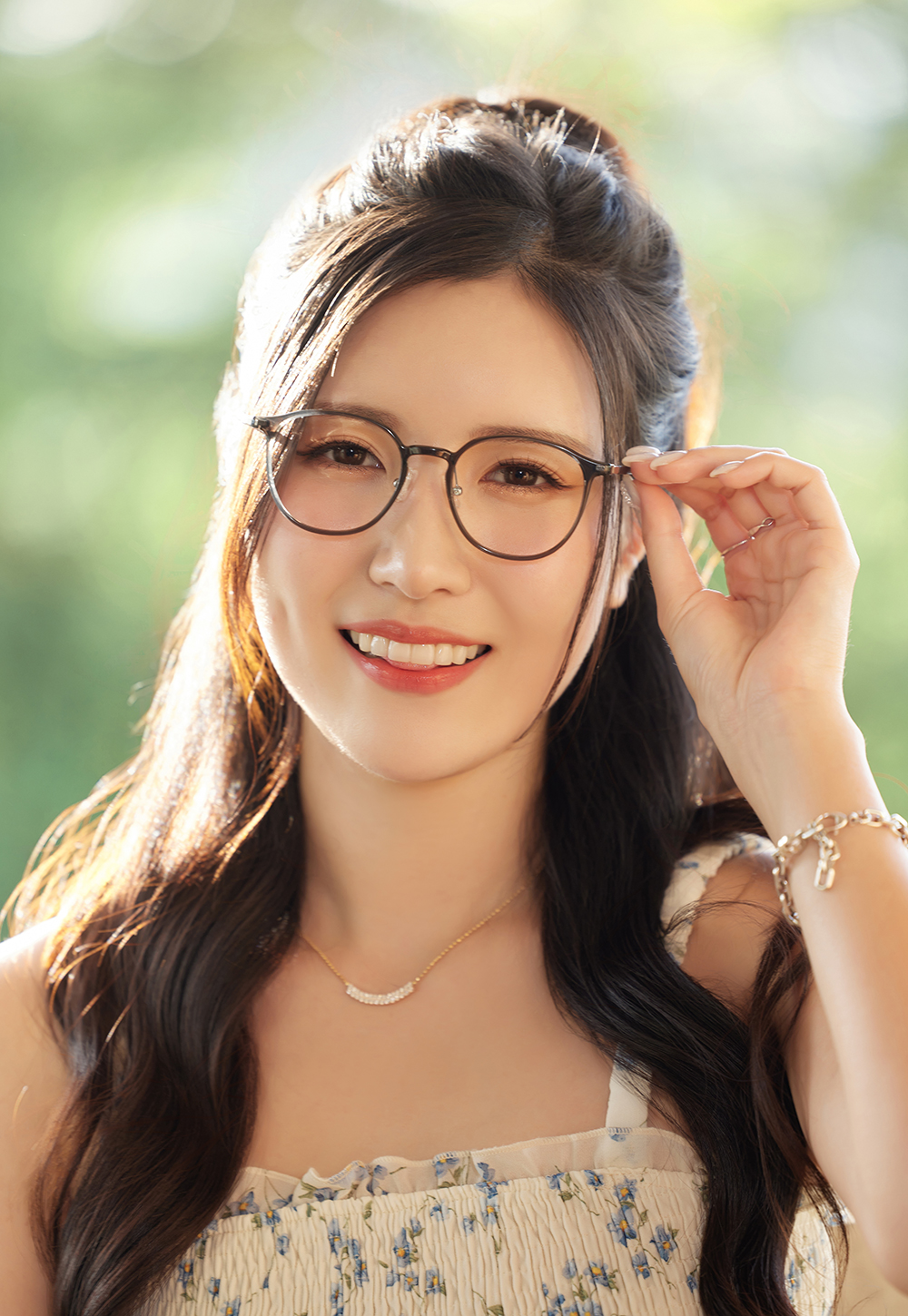 FORECO | 舒適愜意圓框眼鏡 | 晶瑩黑灰