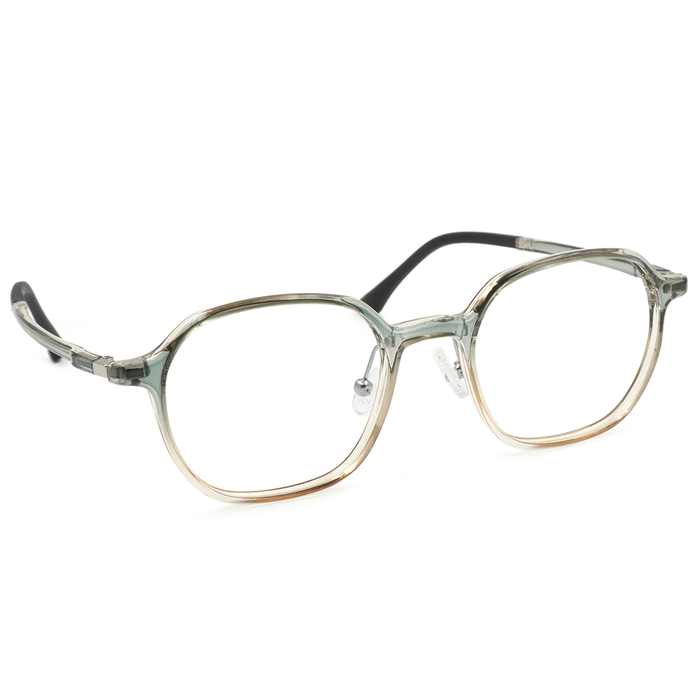FORECO | 職場菁英多邊框眼鏡 | 漸層透綠