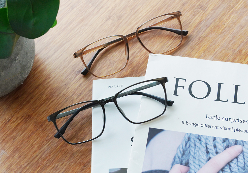 FORECO | 恒澄之瞳長方框眼鏡 | 啞光黑
