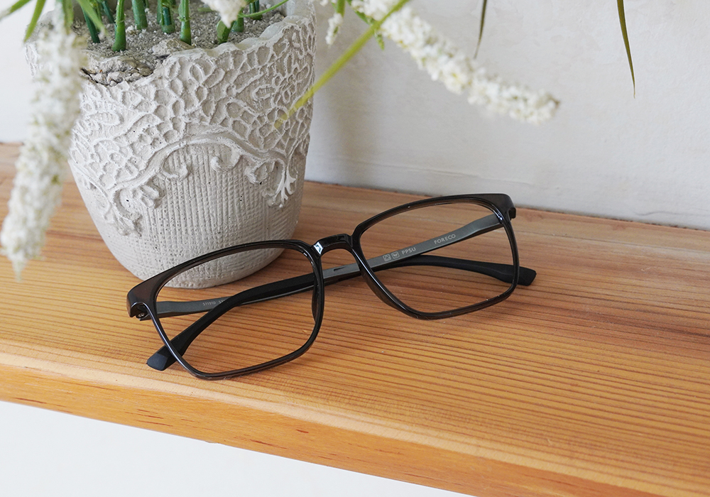 FORECO | 恒澄之瞳長方框眼鏡 | 啞光黑
